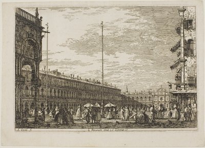 le Procuratie niove e S. Ziminian V., z Vedute od Canaletto