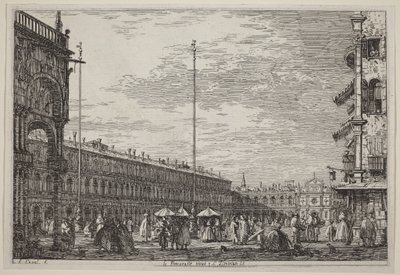 Nové Procuratie a sv. Ziminian V. od Canaletto