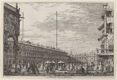 Le Procuratie niove e S. Ziminian V., c. 17351746. od Canaletto