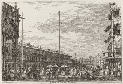 Le Procuratie niove e S. Ziminian V. [vpravo nahoře], c. 17351746. od Canaletto