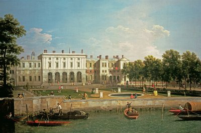 Old Somerset House od řeky Temže, c.1746-50 od Giovanni Antonio Canal