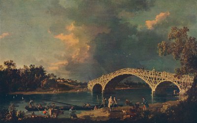 Old Walton Bridge, 1754 od Giovanni Antonio Canal