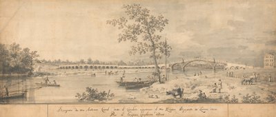 Old Walton Bridge při pohledu z Middlesex Shore od Canaletto