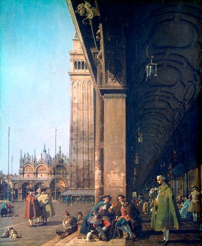 Piazza San Marco a kolonáda, 1756 od Giovanni Antonio Canal