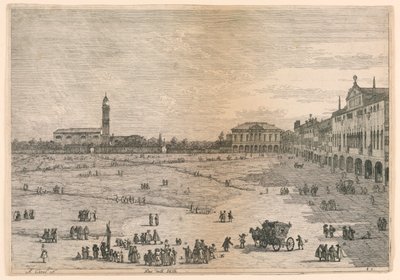 Prà della Valle (Prato della Valle, Padova), z Ostatní pohledy převzaté z jiných míst od Canaletto