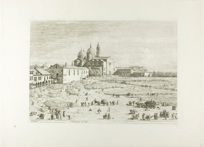 S. Giustina v prà della Vale, z Vedute od Canaletto