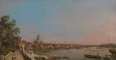 Město z blízkosti terasy Somerset House od Canaletto