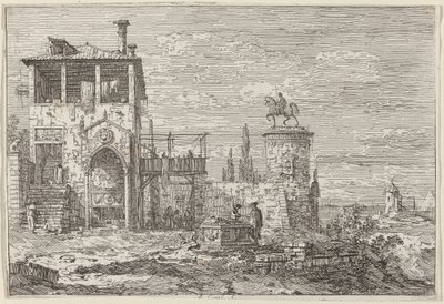 Jezdecký památník, c. 17351746. od Canaletto