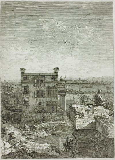 Dům s peristylem, z Vedute od Canaletto