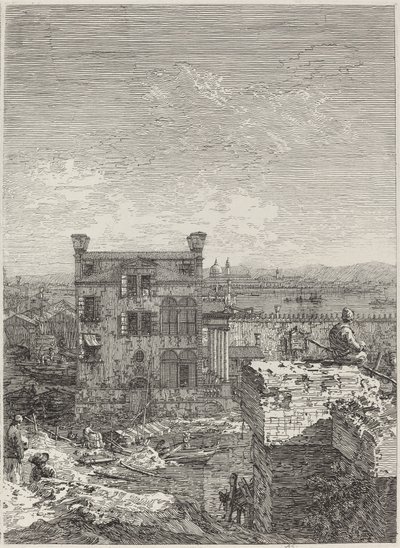 Dům s peristylem [vpravo], 1741. od Canaletto