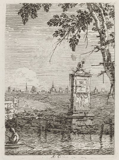 Malý památník [vlevo] od Canaletto