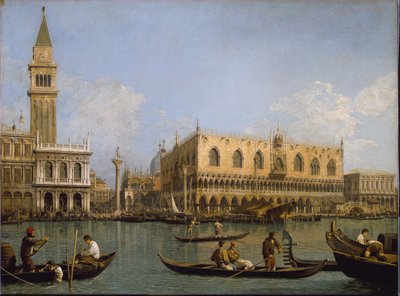 Krtek, pohled z povodí svatého Marka na Benátky Malba Antonia Canal známá jako Canaletto od Canaletto