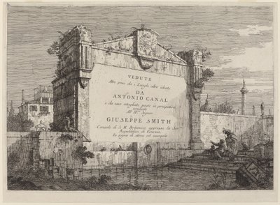 Titulní štítek, c. 17351746. od Canaletto