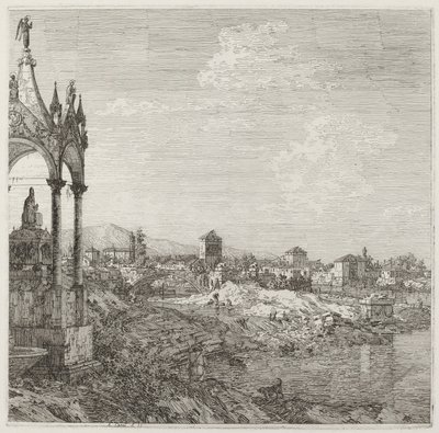 Pohled na město s biskupskou hrobkou, c. 17351746. od Canaletto