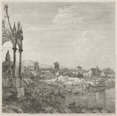 Pohled na město s biskupskou hrobkou, c. 17351746. od Canaletto