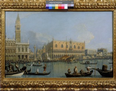 Pohled na Dóžecí palác v Benátkách od Giovanni Antonio Canal