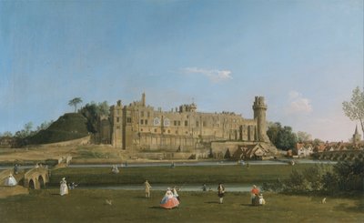 Hrad Warwick od Canaletto