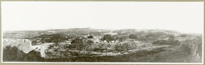 Betlém: pohled na jih s Herodiem v dálce, 1917 od Capt. Arthur Rhodes