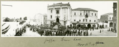 Radnice v Jaffě, 16. listopadu 1917 od Capt. Arthur Rhodes