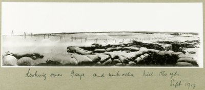 Pohled přes Gazu a Umbrella Hill, září 1917 od Capt. Arthur Rhodes