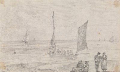 Party Going Off poblíž Brighton Beach, 18. září 1815 od Capt. Thomas Hastings