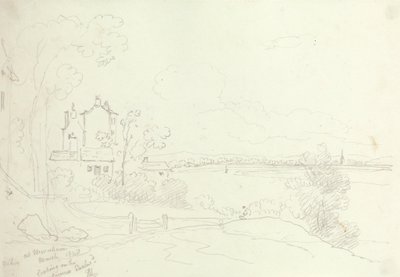 At Newnham Looking on the Severn Eastward, březen 1848 od Capt. Thomas Hastings