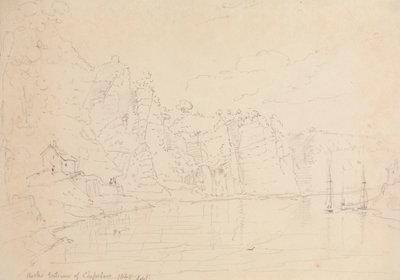 Vchod do Chepstow, září 1845 od Capt. Thomas Hastings
