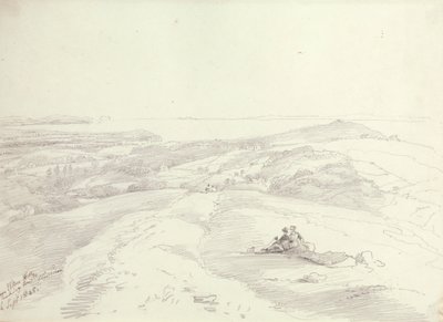 Z Elton Hills při pohledu na Clevedon, 6. září 1845 od Capt. Thomas Hastings