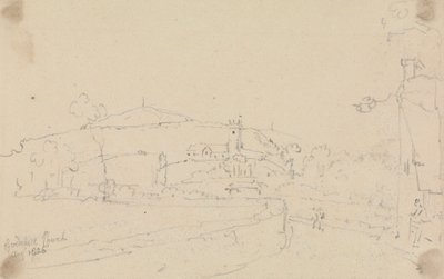 Godshill Church, srpen 1826 od Capt. Thomas Hastings