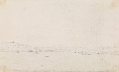 V Cowes Roadstead, 6. června 1826, z „Falcon“, jachty lorda Yarborougha, v den, kdy byla spuštěna na vodu od Capt. Thomas Hastings