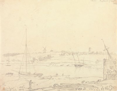 Medina, East Cowes Side, 7. srpna 1826 od Capt. Thomas Hastings