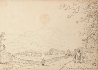 Na Killarney Road vedoucí k hradu Ross, 4. září 1841 od Capt. Thomas Hastings