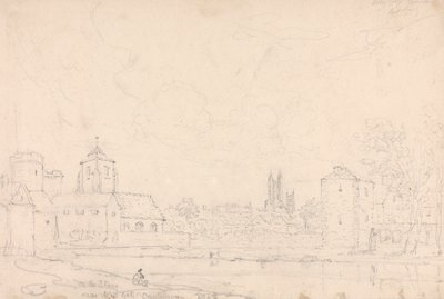 Na Stour poblíž West Gate, Canterbury od Capt. Thomas Hastings
