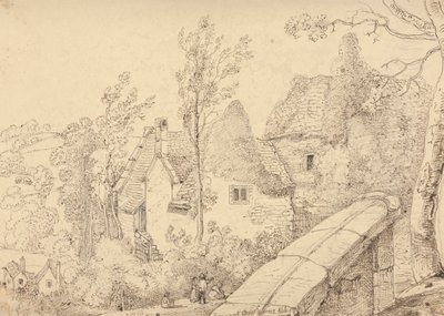 Ruiny opatství Crewkerne, květen 1833 od Capt. Thomas Hastings