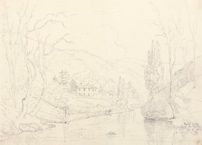 Rydal Cottage z mostu, 8. února 1836 od Capt. Thomas Hastings
