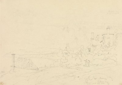 Sandown Bay, Isle of Wight, srpen 1828 od Capt. Thomas Hastings