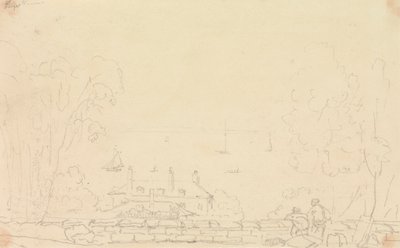 Náčrt domu v blízkosti pobřeží, Isle of Wight od Capt. Thomas Hastings