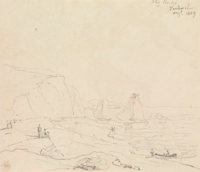 Stag Rocks, sladkovodní, srpen 1827 od Capt. Thomas Hastings