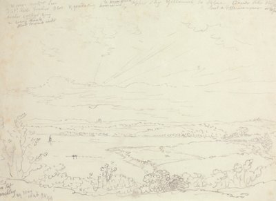 Západ slunce, Beachley, 29. května 1846 od Capt. Thomas Hastings