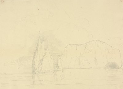 The Needles a sladkovodní útesy, Isle of Wight od Capt. Thomas Hastings