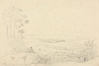 Uvnitř zdí hradu Carisbrooke, Isle of Wight, červen 1829 od Capt. Thomas Hastings