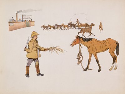 Do továrny Chevril, z The Leaguer of Ladysmith, 1900 od Captain Clive Dixon
