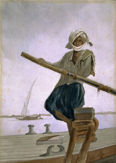 Lodník na řece Indus, Indie od Captain Cornelius Francis James
