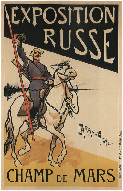 Ruská výstava Champ-De-Mars, 1895 od Caran d’Ache
