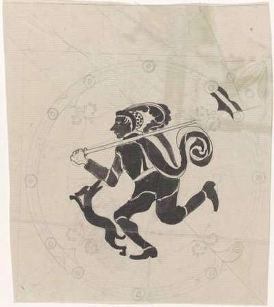 Dekorativní design lovec zajíců od Carel Adolph Lion Cachet