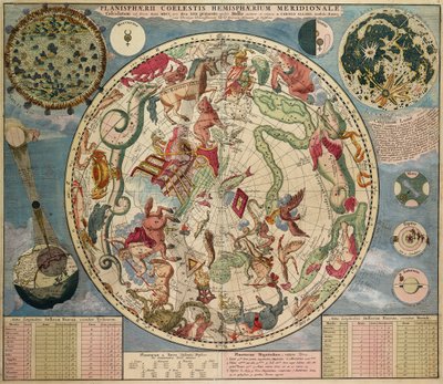 Planesphaeri Coelestis Hemisphaerium meridionale od Carel Allard