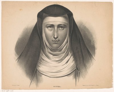 Portrét jeptišky Pictura (název série na objektu) od Carel Christiaan Antony Last