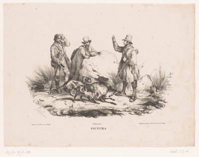 Rustende jagers Pictura (název série na objektu) od Carel Christiaan Antony Last