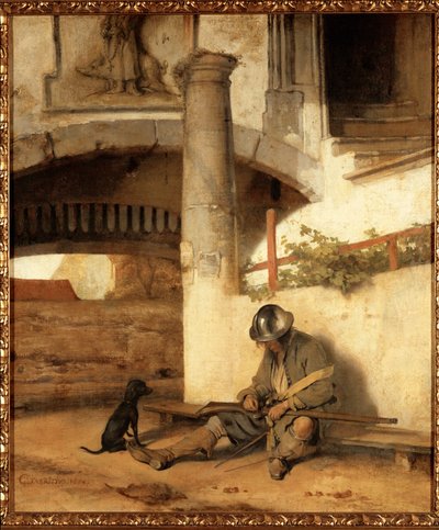 Spící strážce od Carel Fabritius