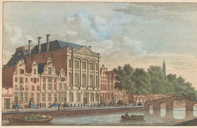 Budova Felixe Meritise v Amsterdamu, asi 1790 Budova společnosti Felix Meitis v Amsterdamu / Edifices de la societe dit Félix Méritis à Amsterdam (název na objektu) od Carel Frederik Bendorp (I)
